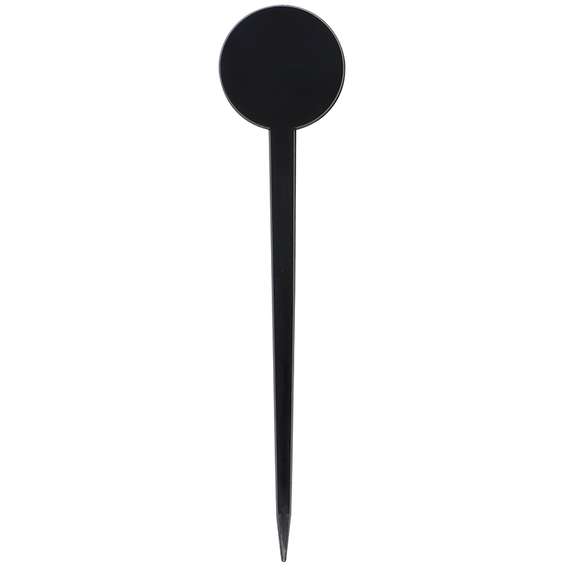 Long black black round head pick