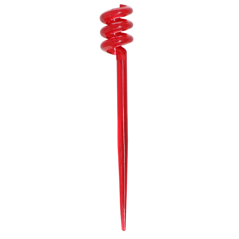Red coil spring shaped pick