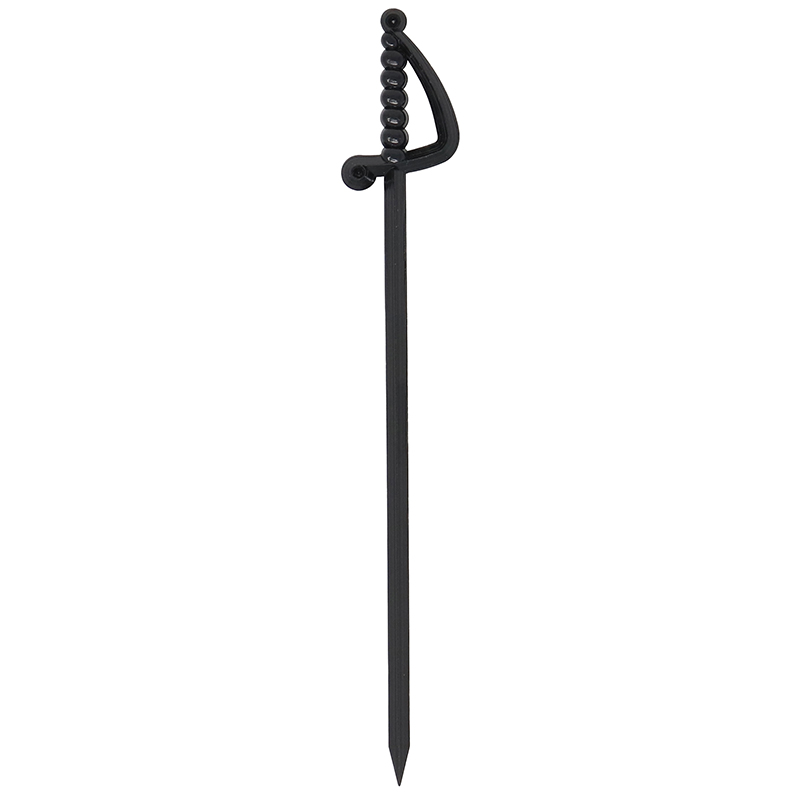 Black sword shaped pick