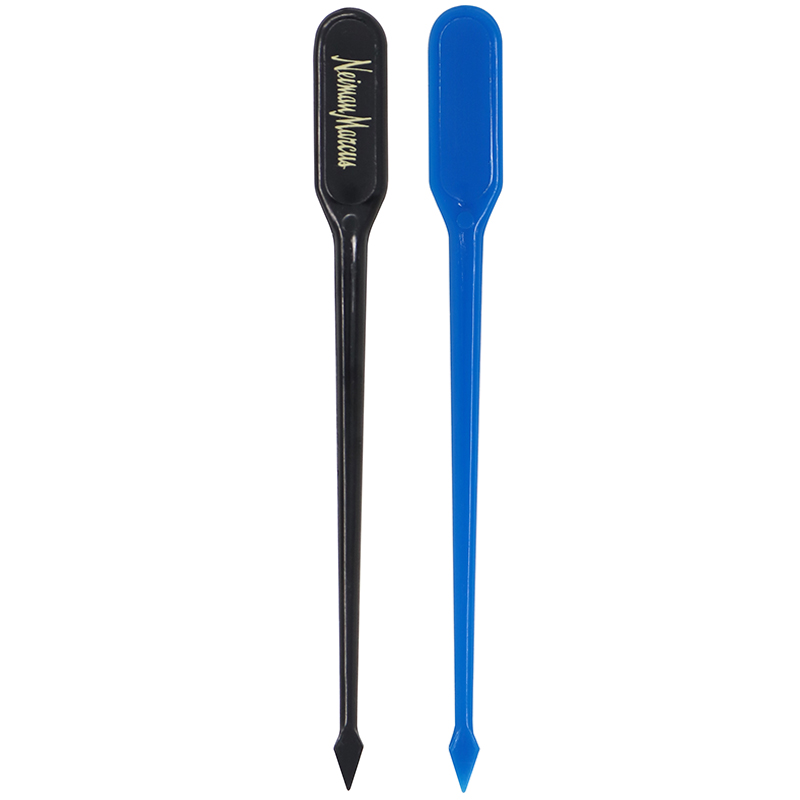 1 Black and 1 Blue paddle shaped stir stick