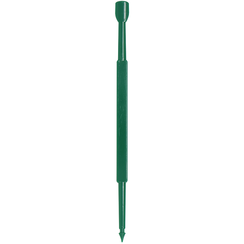 Green spear shaped stir stick