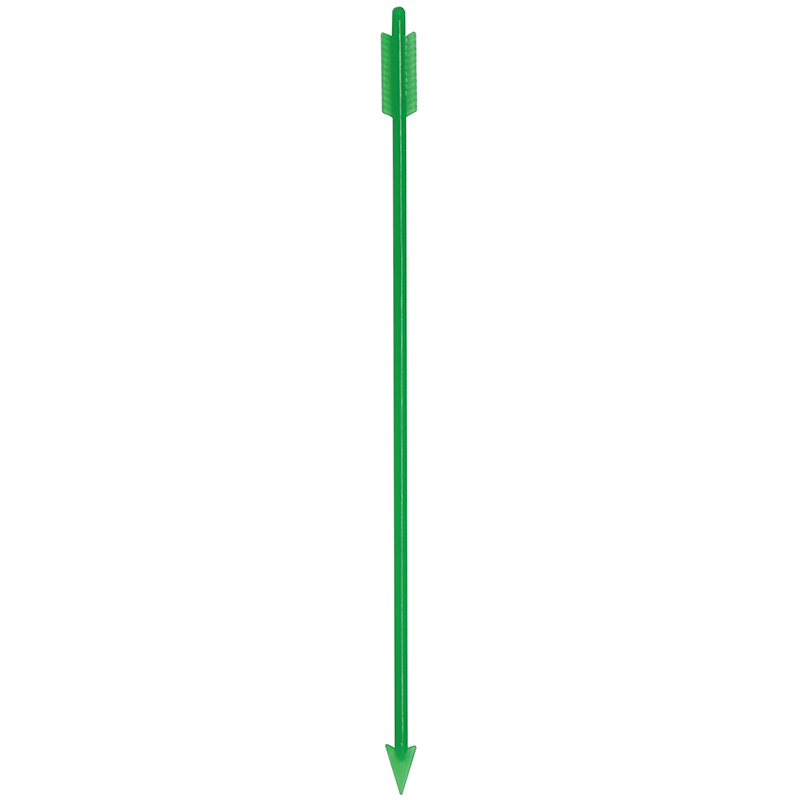Green arrow shaped stir stick