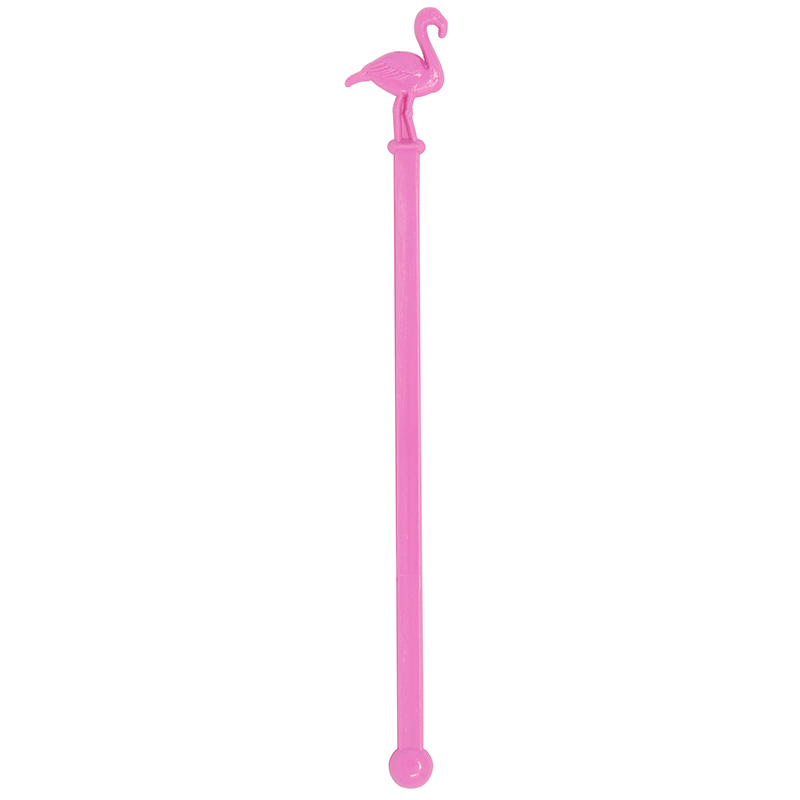 Pink Flamingo shaped stir stick