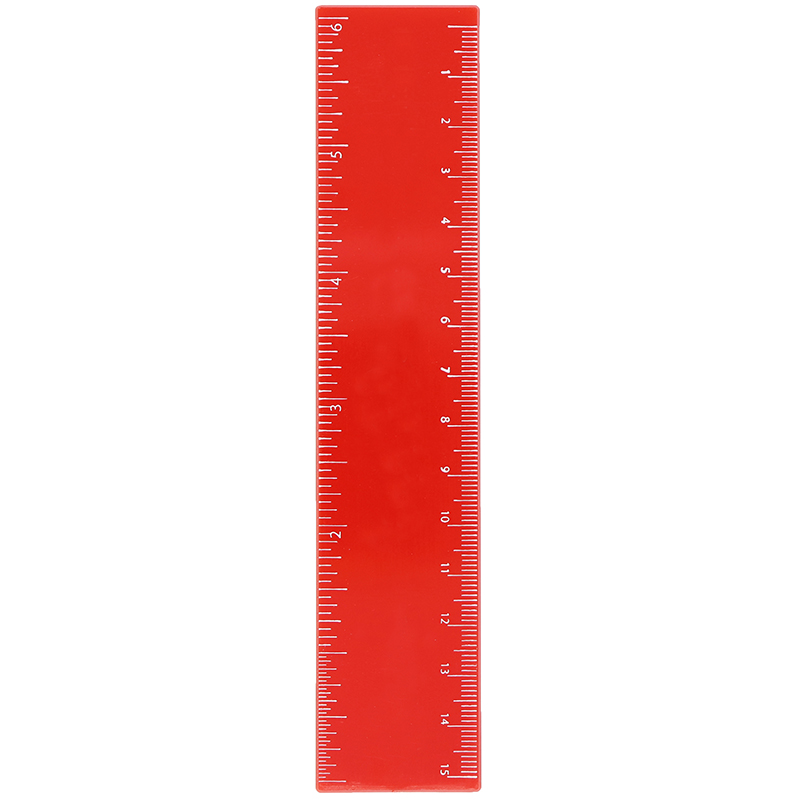Red plastic ruler