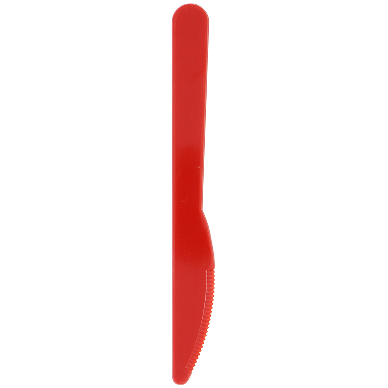 Red plastic knife