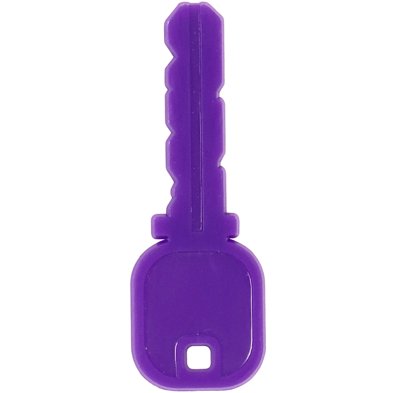 Purple plastic key