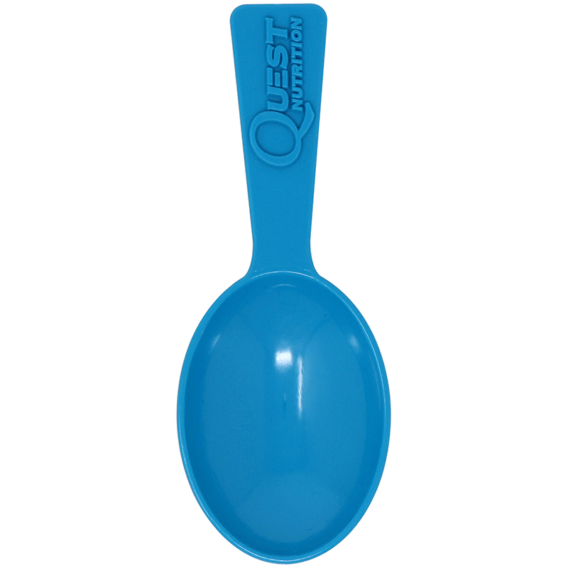 Blue plastic measuring spoon