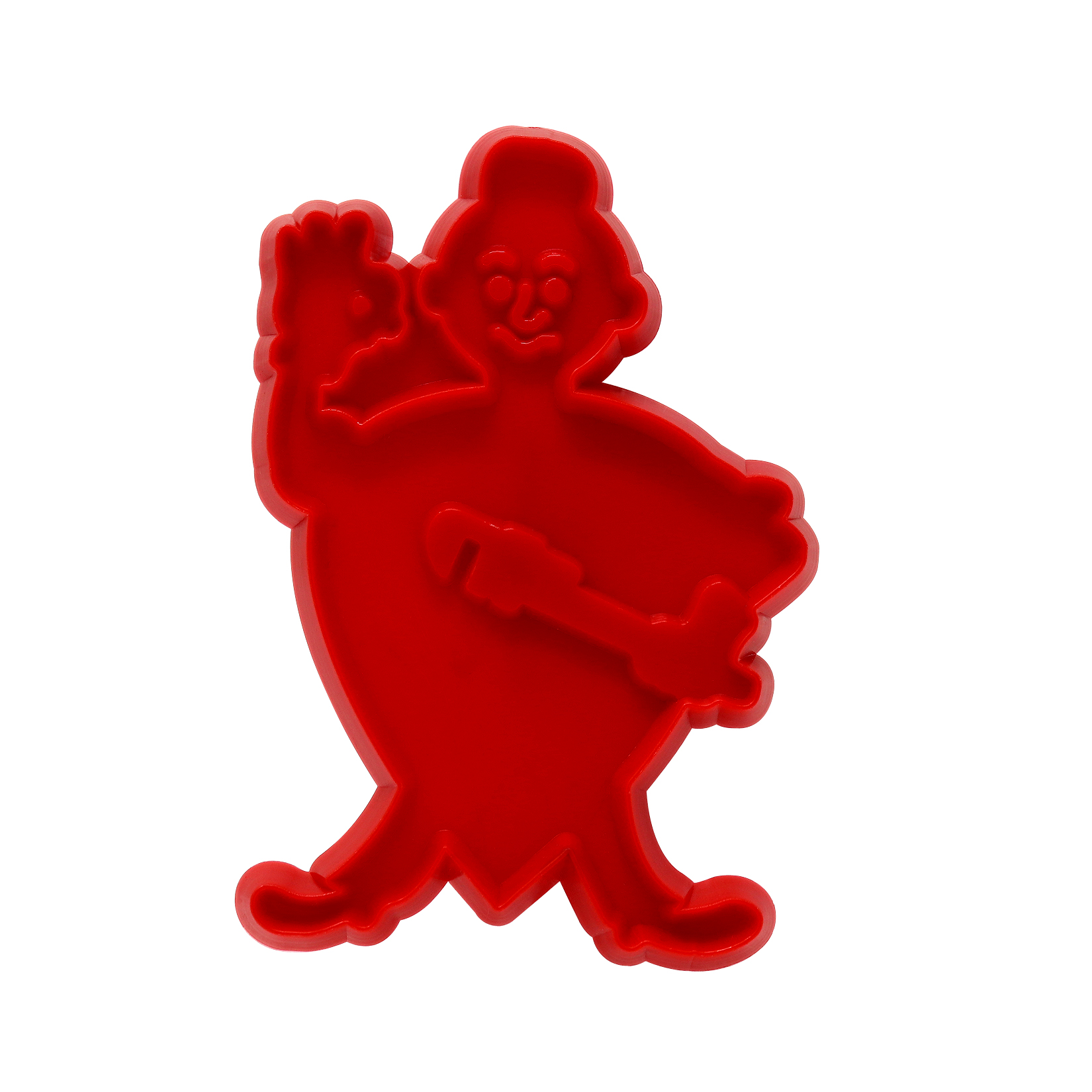 Red plumber and heart shaped cookie press