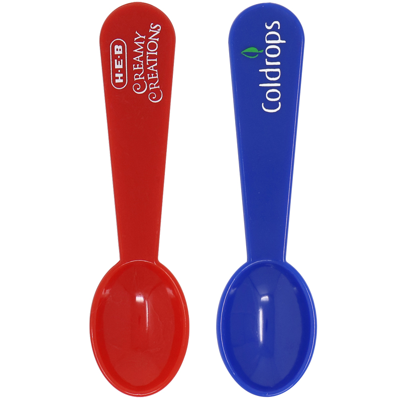 Red and Blue 232 Large Taster Spoon with Imprint