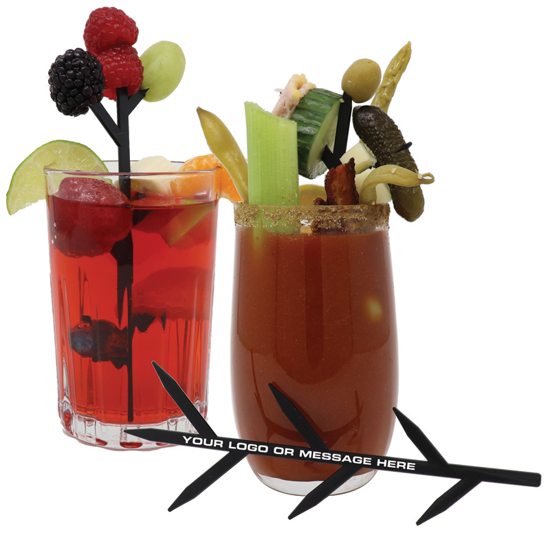 1 Bloody Caesar & 1 Cocktail with fruit