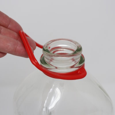 Photo of plastic milk bottle handle